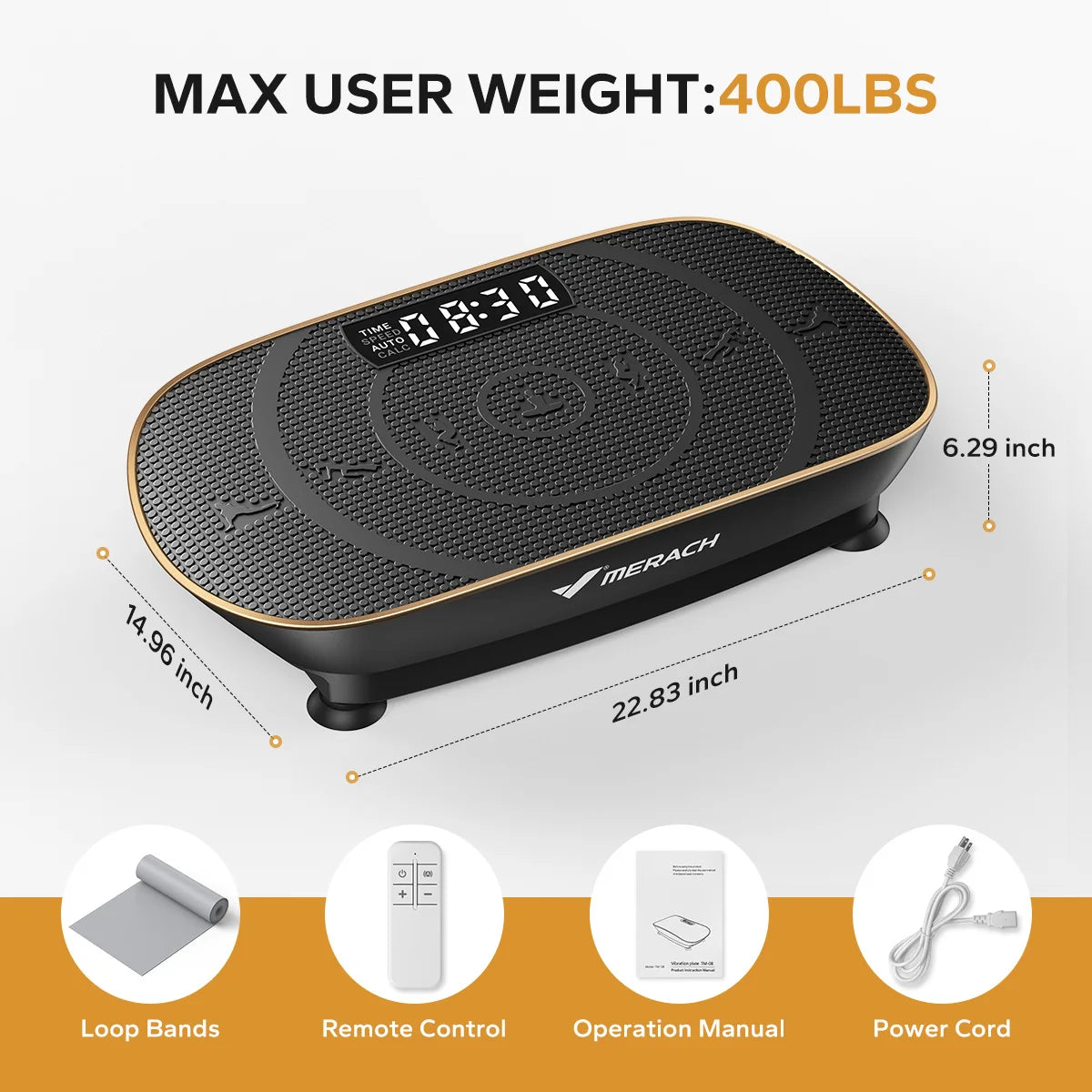 Merach Vibration Plate Whole Body Workout Exercise Machine