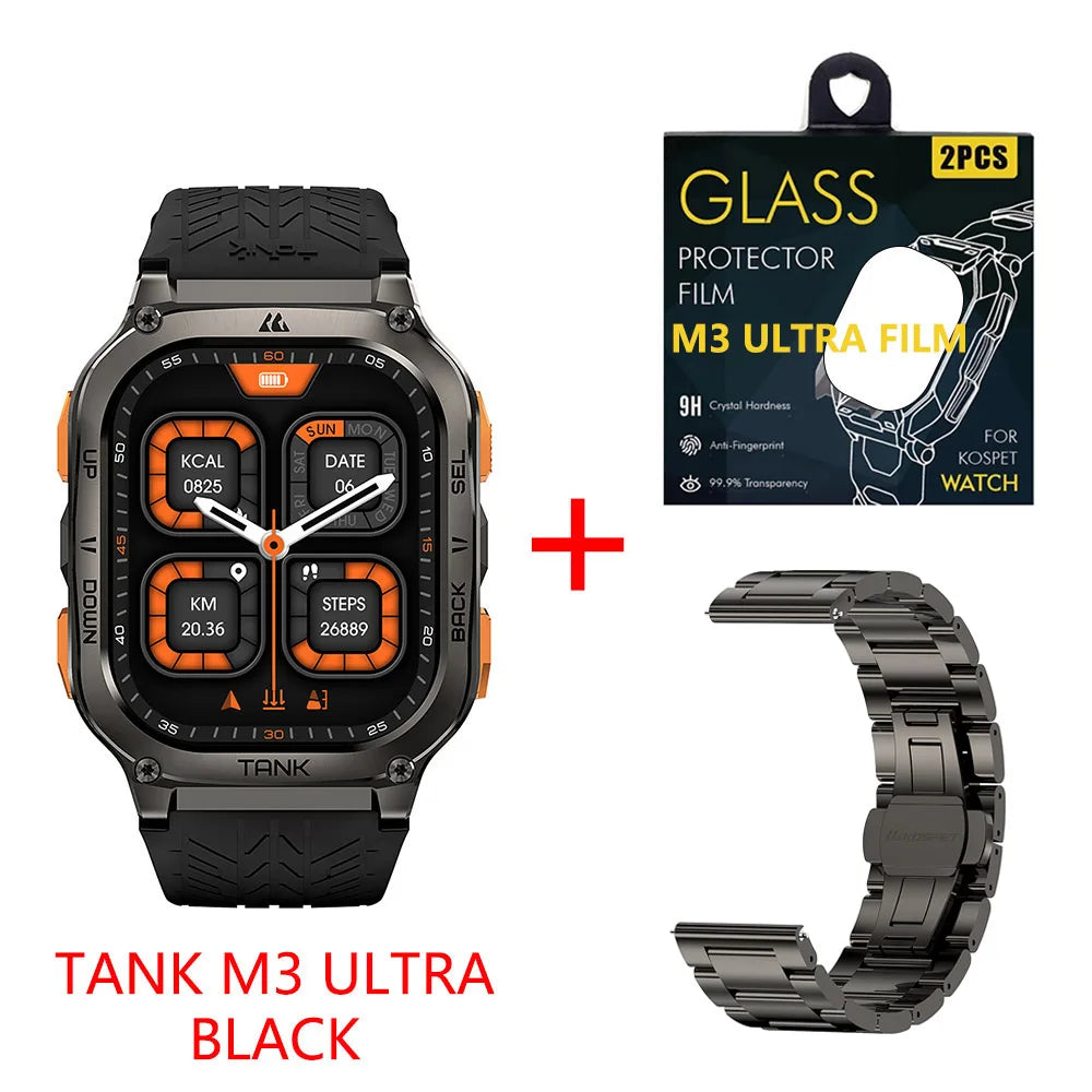 Kospet Tank M3 Ultra GPS Stainless Steel Smart Watch