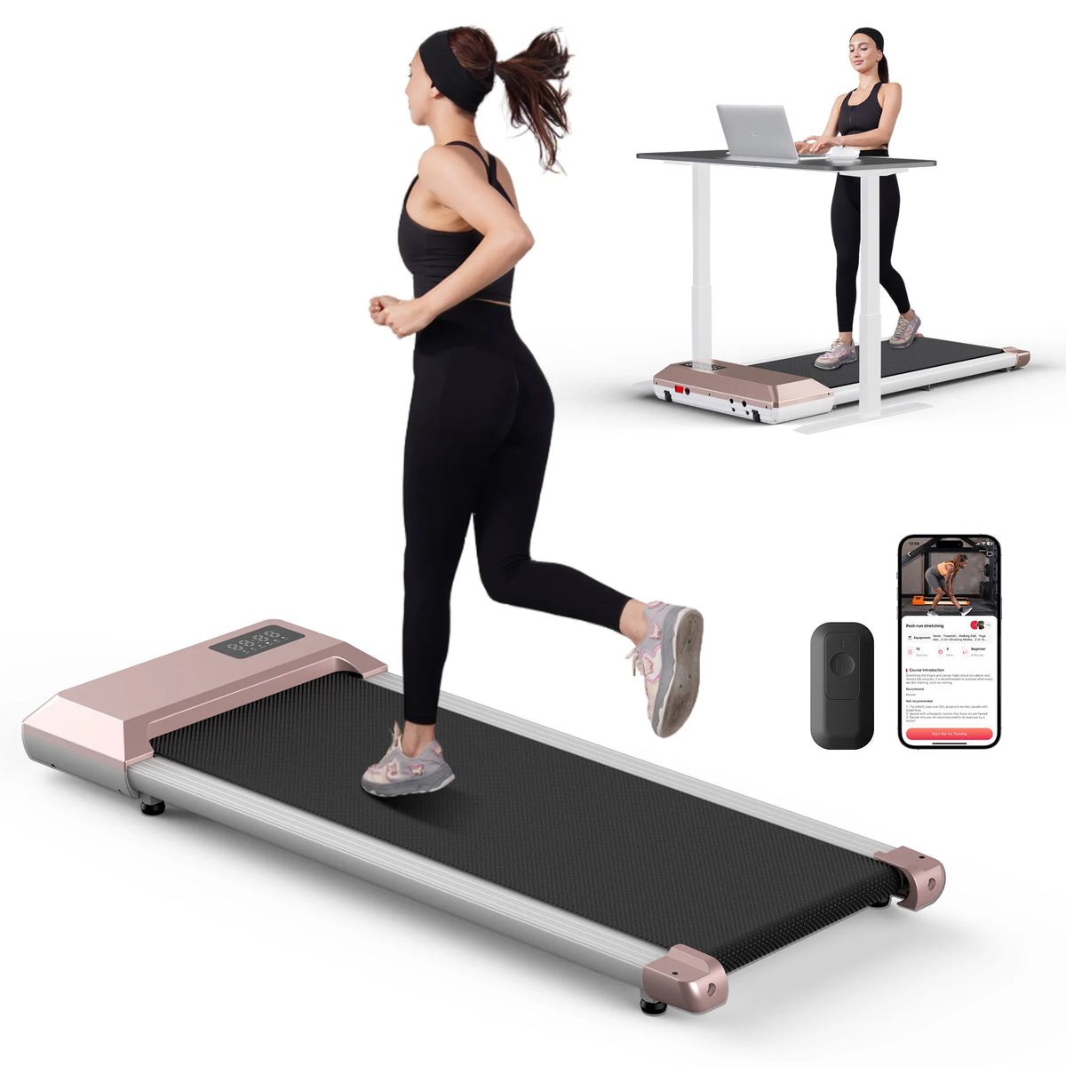 Superun Bluetooth Treadmill For Home With Wireless Heart Rate Monitor