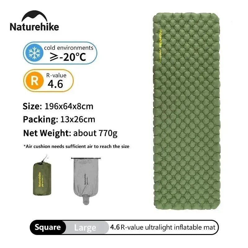 Naturehike Ultralight Insulated Inflatable Sleeping Pad For Camping