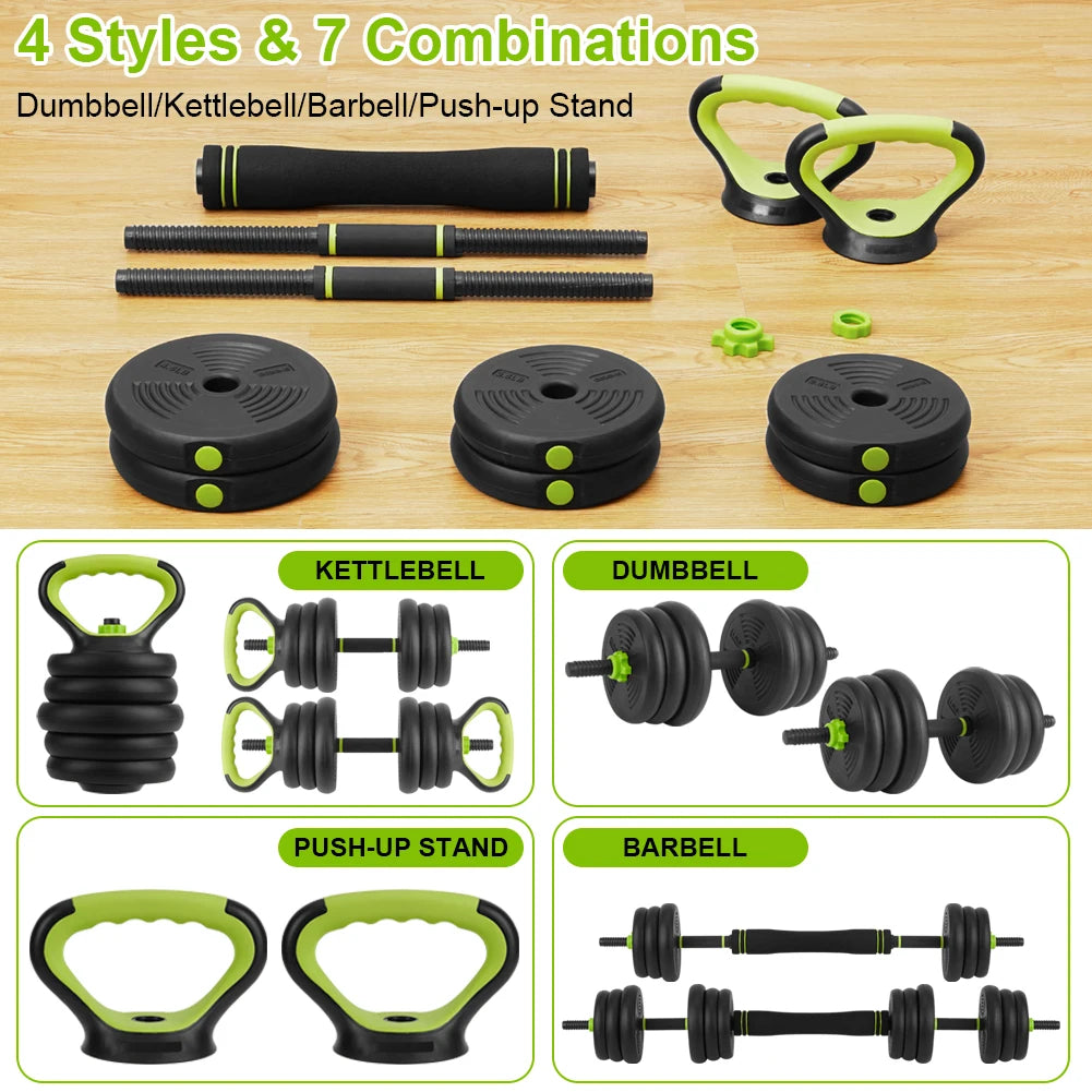 HiMiss Adjustable Dumbbell Set For Home Gym Fitness Training Equipment