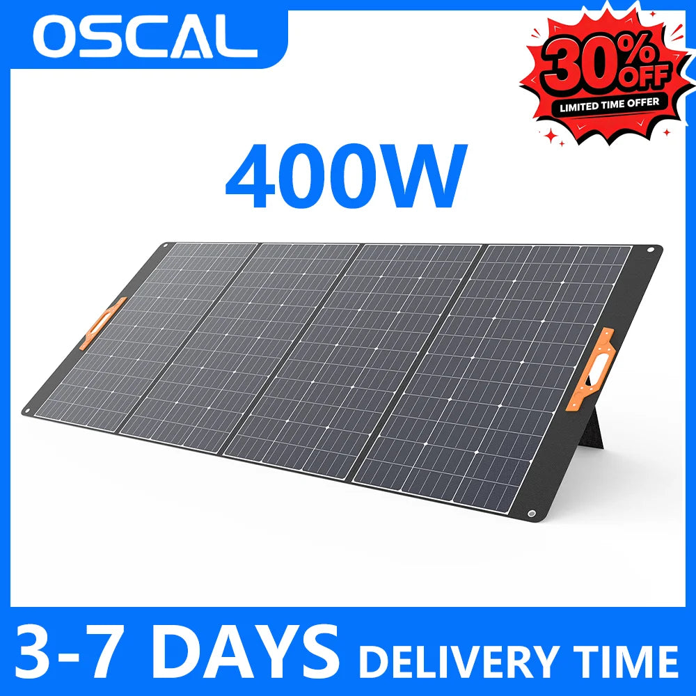OSCAL 400W Portable Monocrystalline Solar Panel Charger