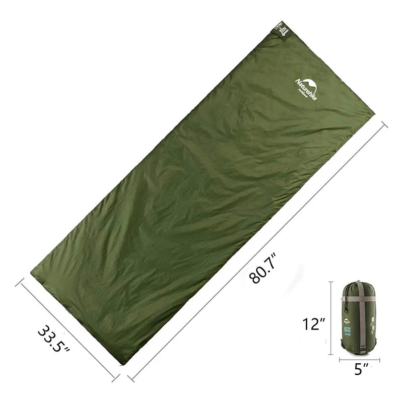 Naturehike Ultralight Envelope Sleeping Bag for Backpacking and Camping Adventures