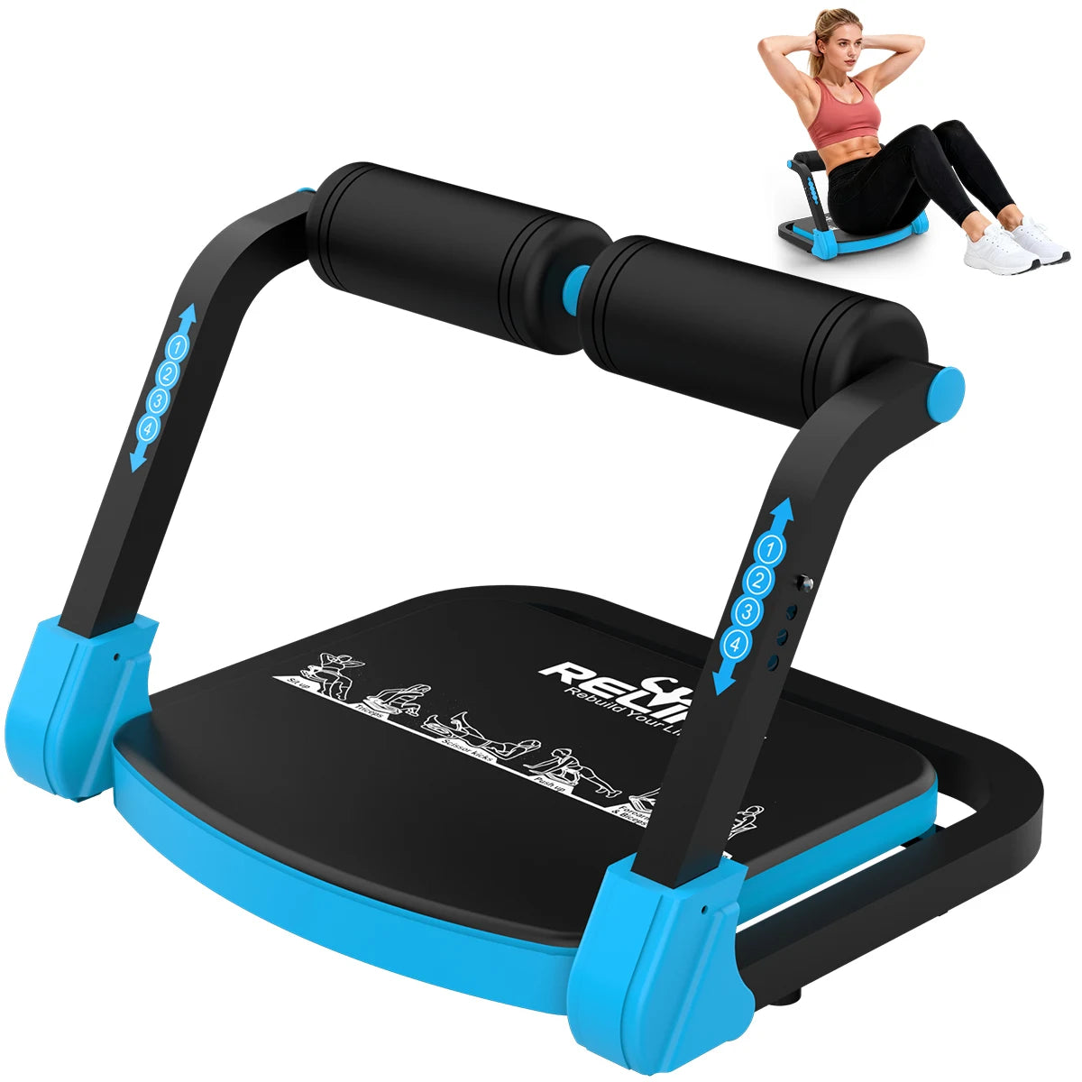 Adjustable Core Training Machine With Automatic Rebound