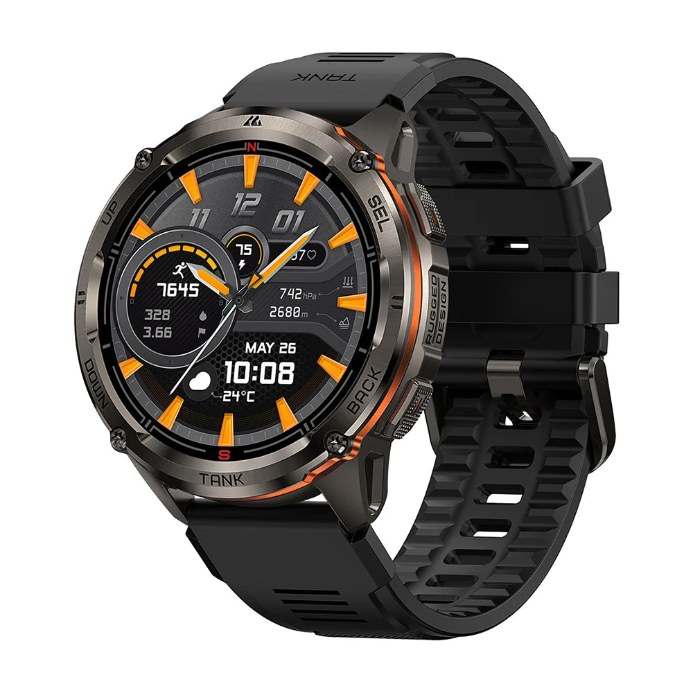 Kospet Tank T3 Gps Smartwatch Featuring Bluetooth Calls And Durability