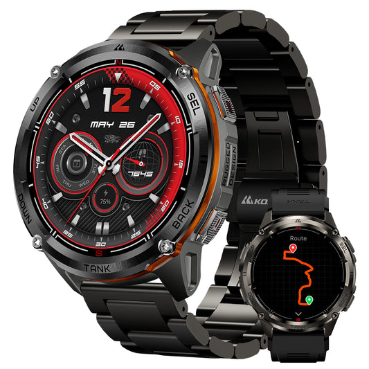 KOSPET Tank T3 Ultra 2 GPS Smartwatch Outdoor Altimeter Compass