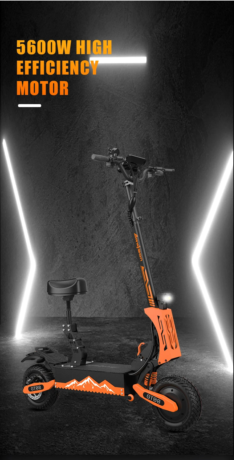 Arwibon GT08 High Performance Adult Folding Electric Scooter