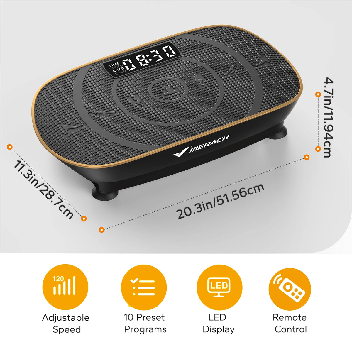 Merach Vibration Plate Whole Body Workout Exercise Machine