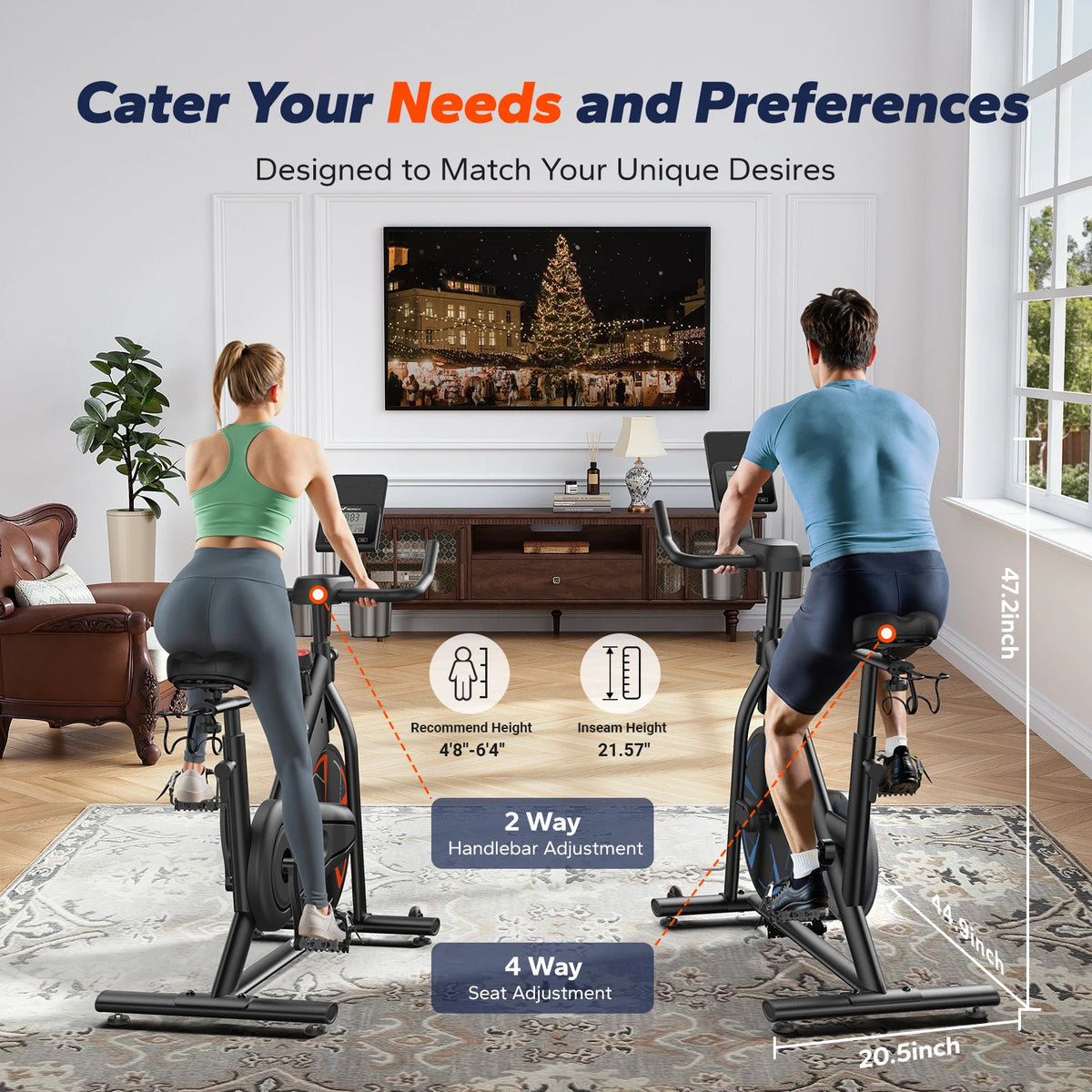 Merach Magnetic Exercise Bike With App Connectivity For Home Cardio