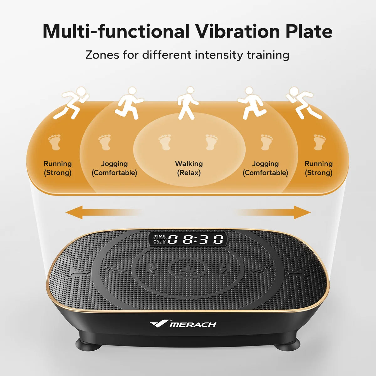 Merach Vibration Plate Whole Body Workout Exercise Machine