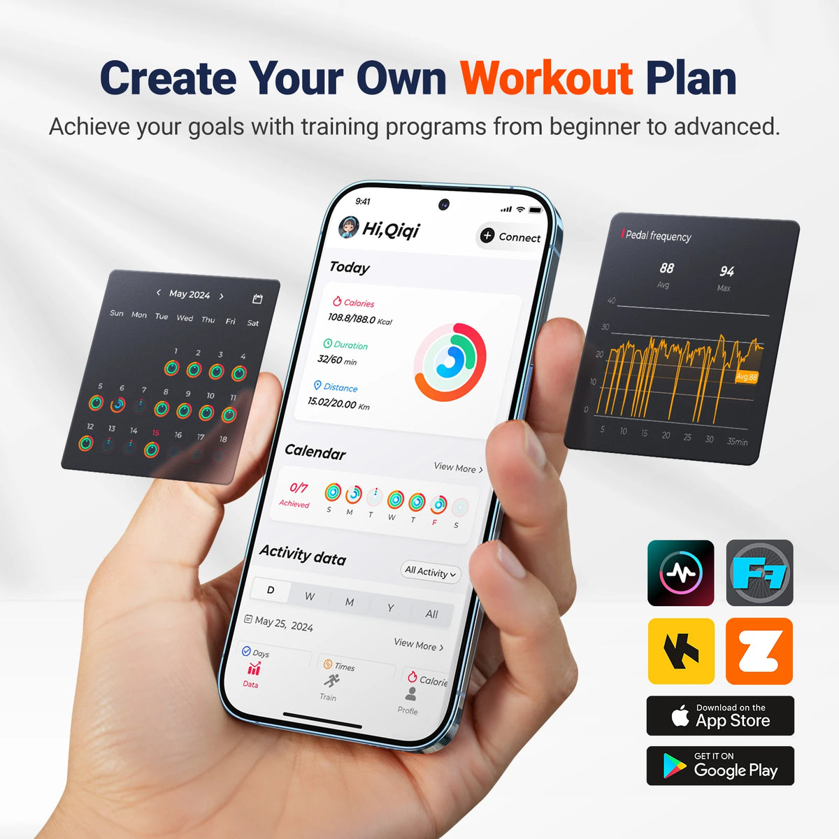 Merach Magnetic Exercise Bike With App Connectivity For Home Cardio