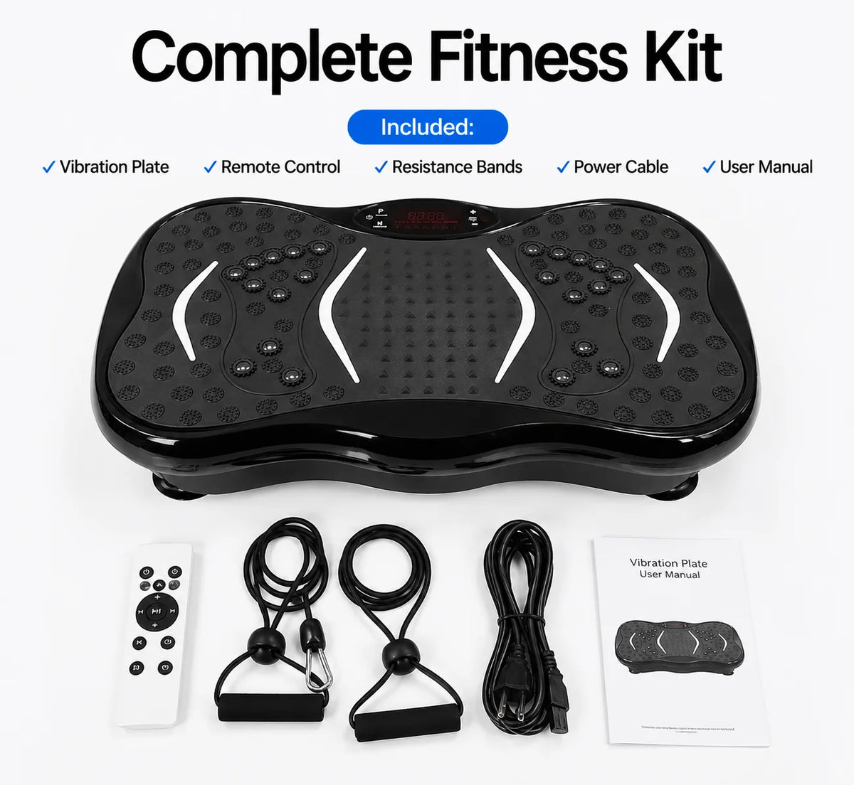 Adjustable Vibration Plate Fitness Machine For Whole Body Toning