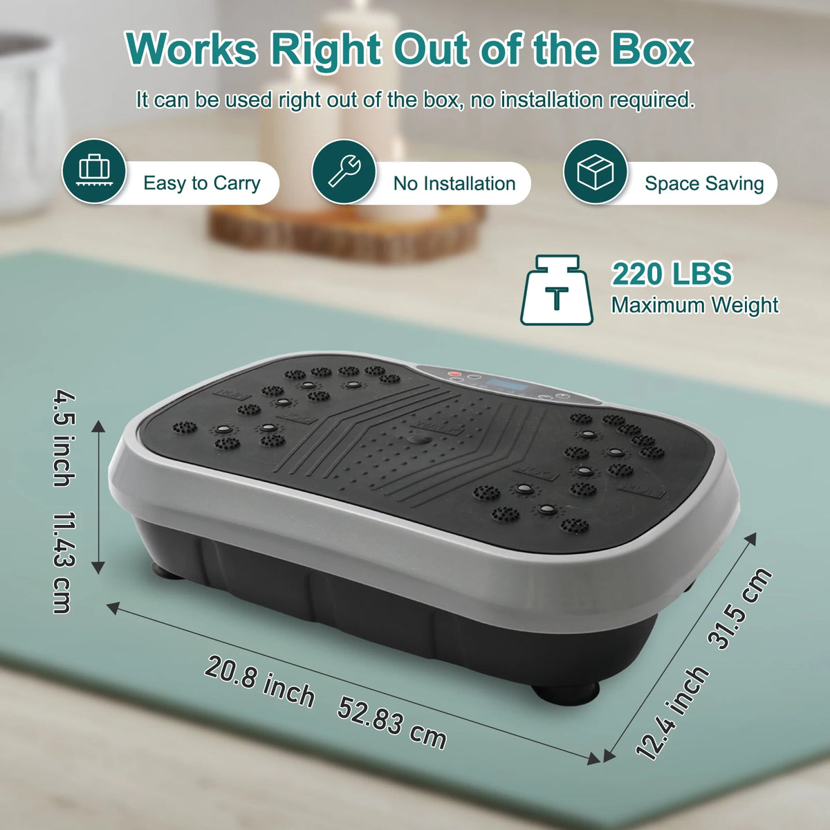 Portable Whole Body Vibration Exercise Fitness Plate Machine