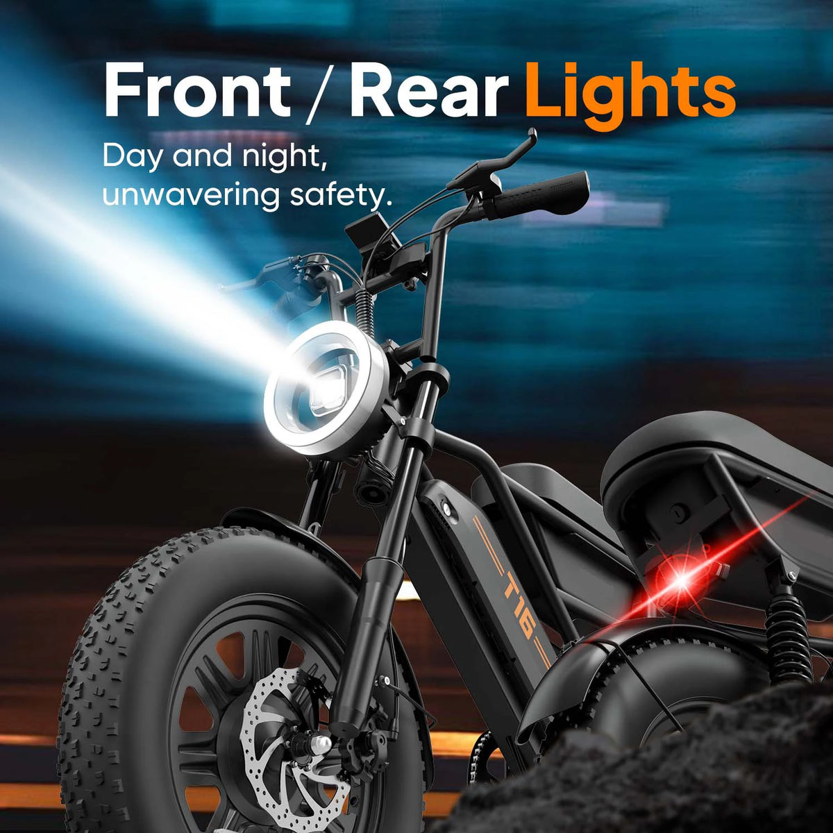 URLIFE T16 Electric Bike With Full Suspension And Storage Box