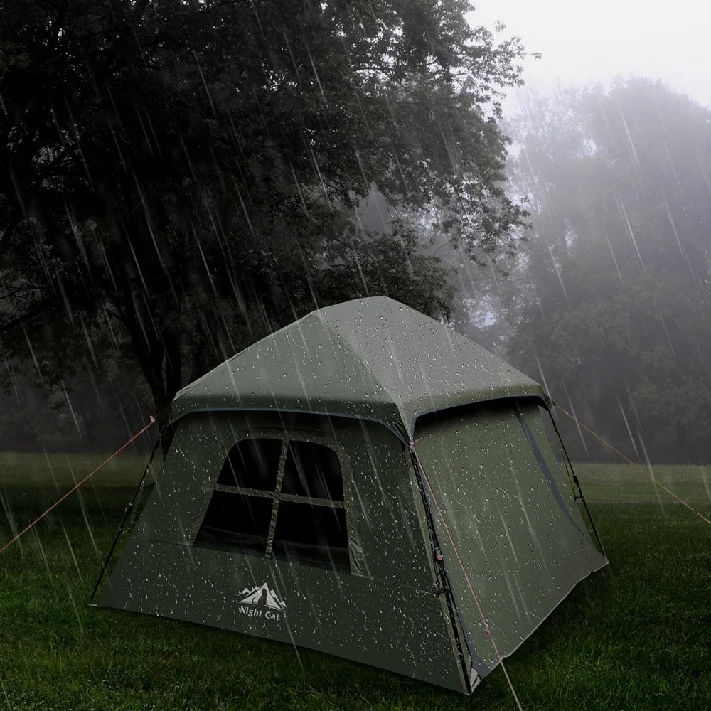 Night Cat Instant Pop Up Blackout Waterproof Camping Tent