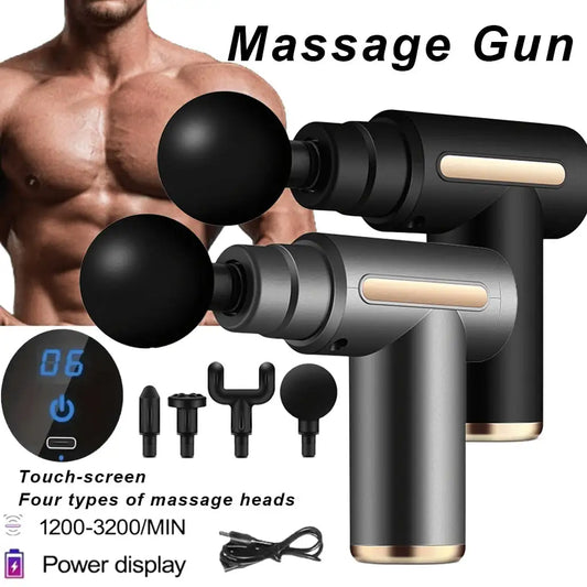 Portable Mini Electric Muscle Massage Gun With Rechargeable Battery