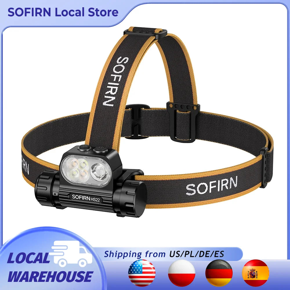 Sofirn HS22 Headlamp With SFT25R LED And Dual Control Switch