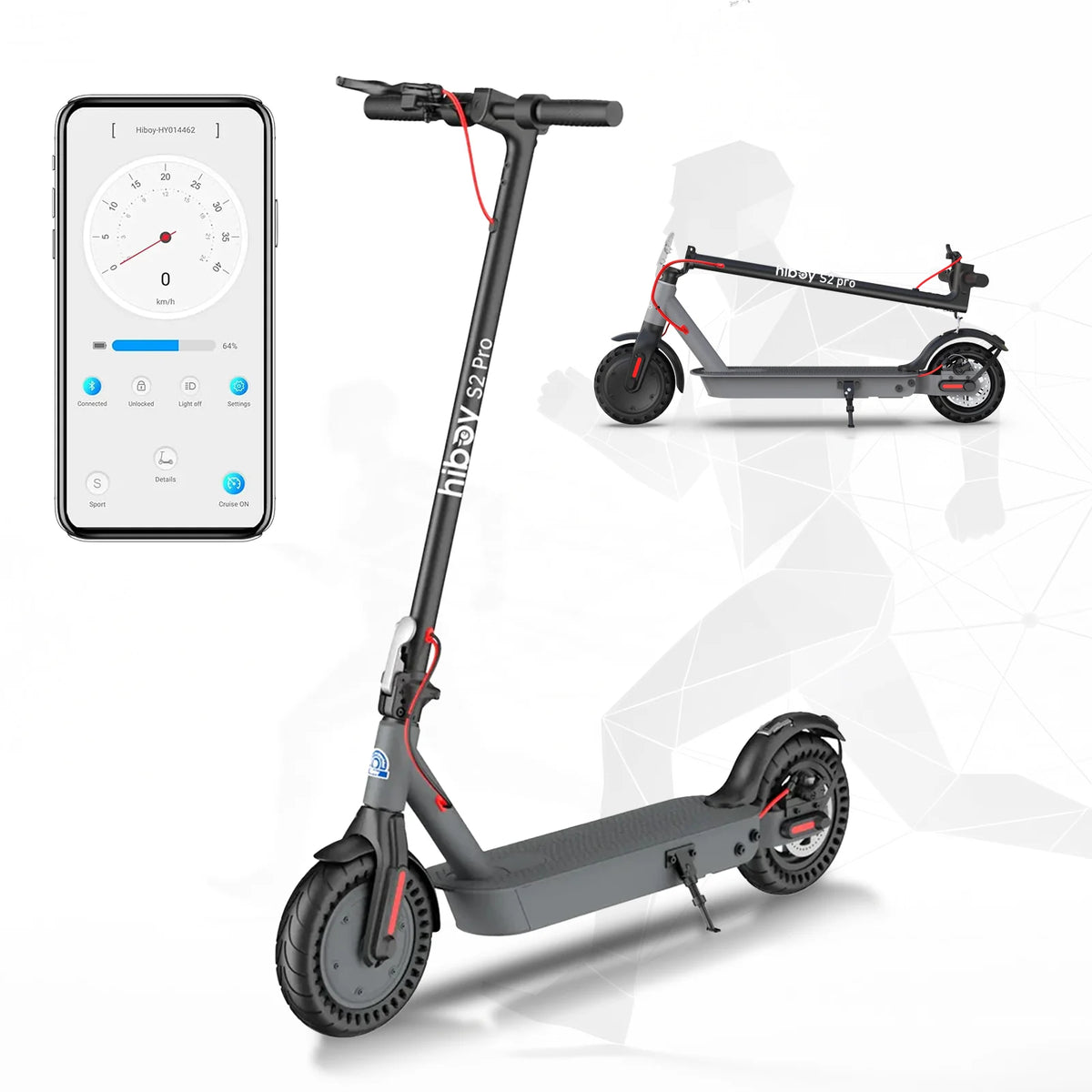 Hiboy S2 Pro 500W Folding Electric Scooter For Adults