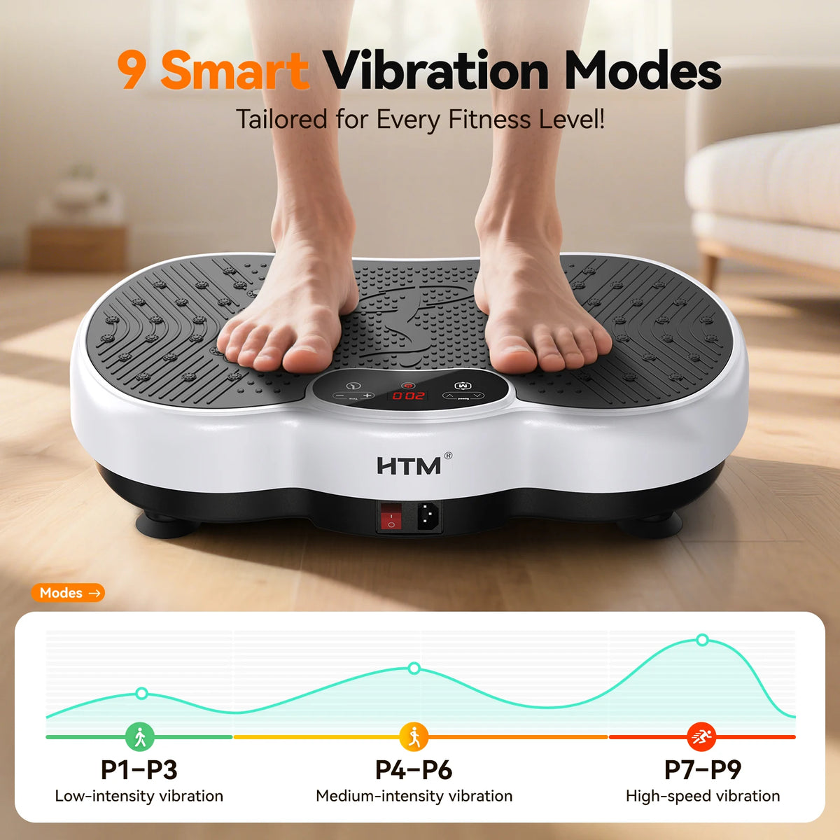 HTM Professional Whole Body Vibration Plate Workout Machine