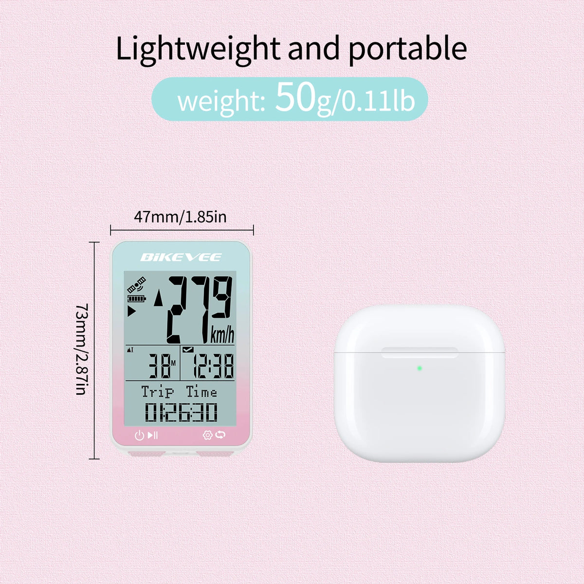 Bikevee Wireless GPS Cycling Computer Speedometer With Auto Start Tracker