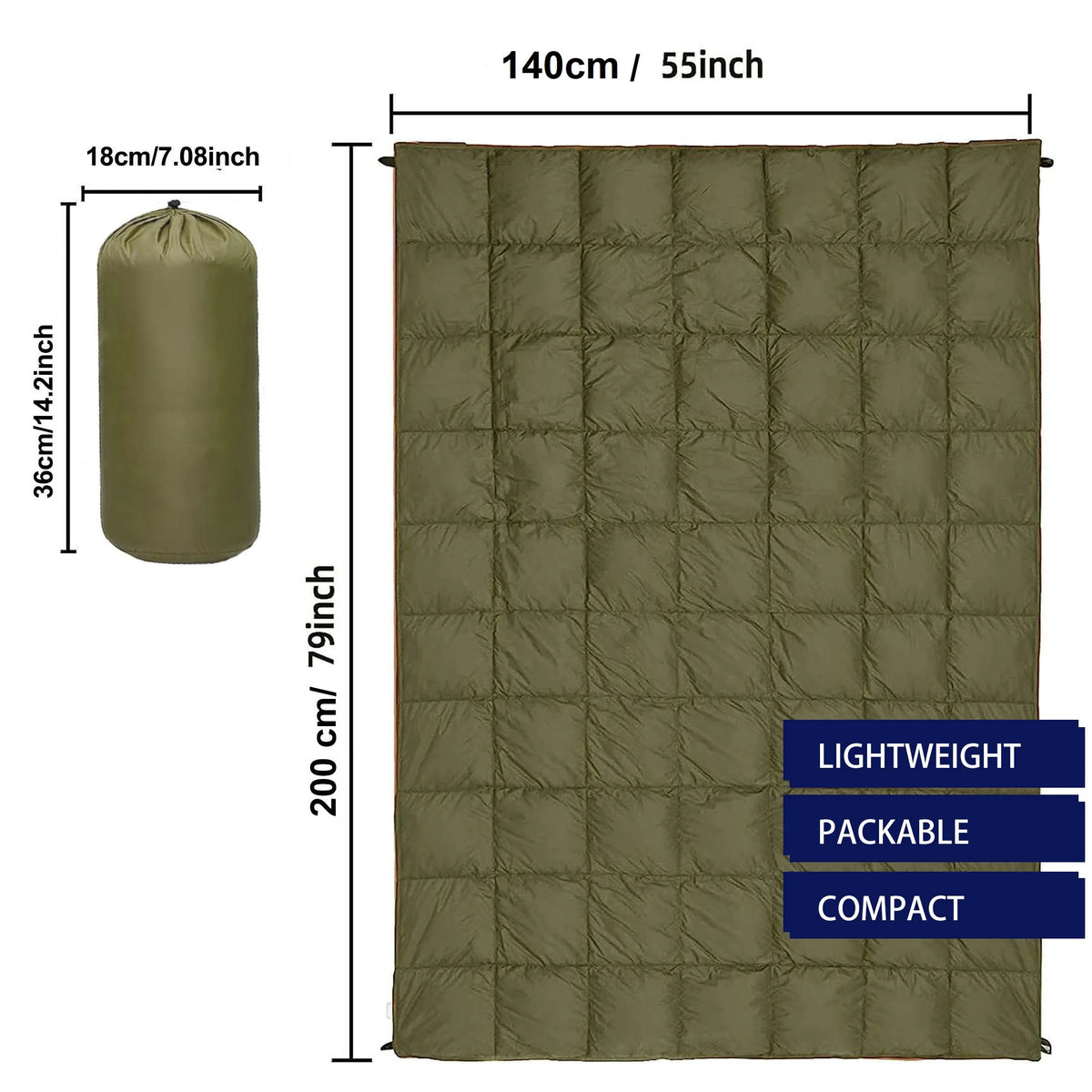 Lightweight Puffy Camping Blanket Waterproof Down Alternative Outdoor Gear