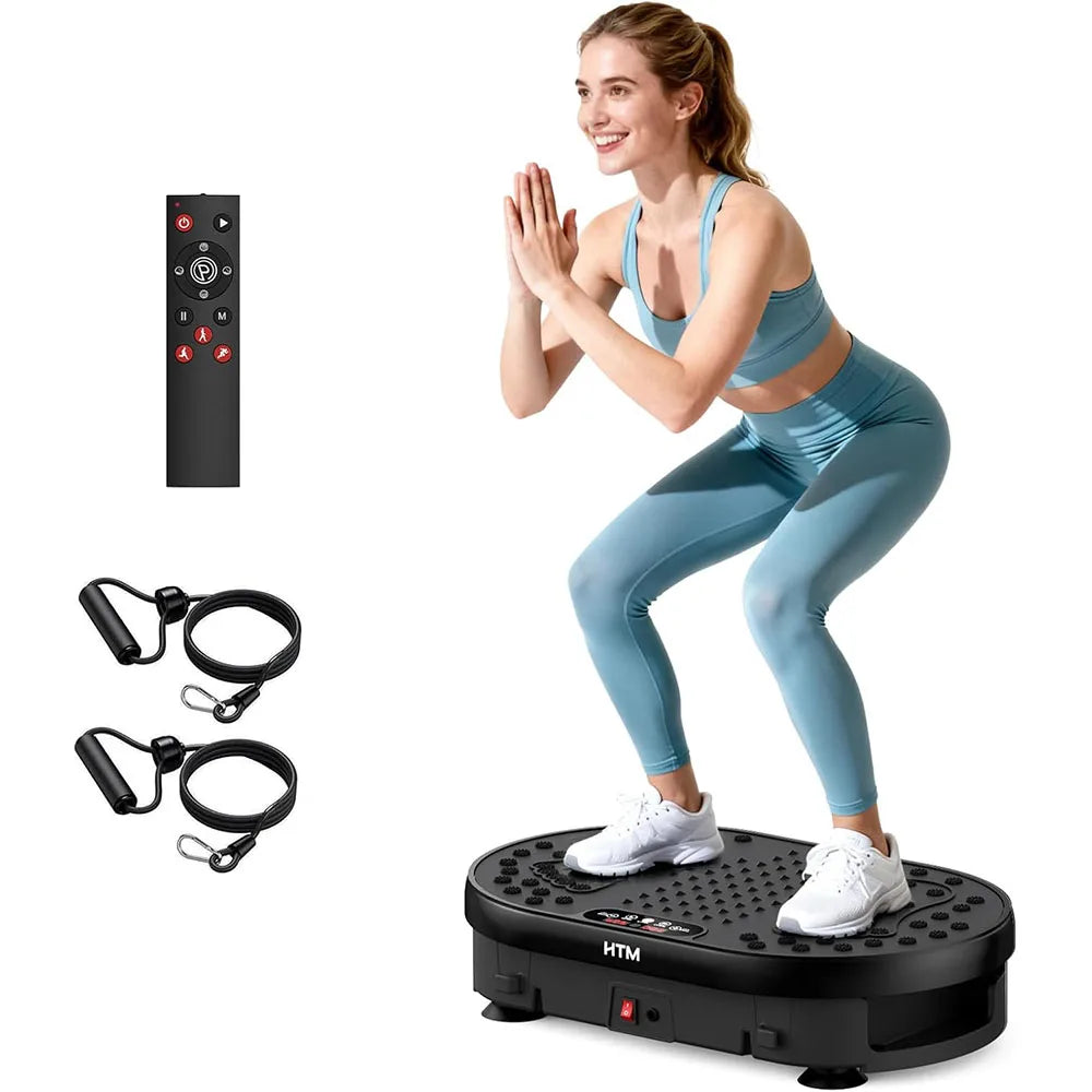 HTM Vibration Plate Exercise Machine With Remote And Led Display