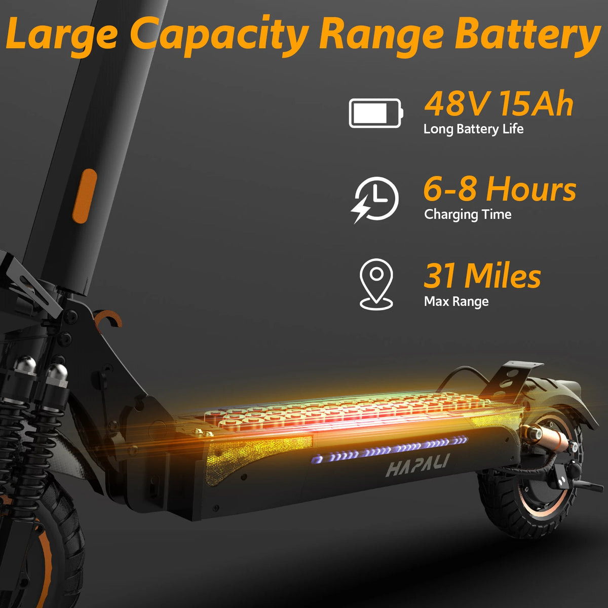 Osboo Dual Suspension Folding Electric Scooter With 1200w Motor