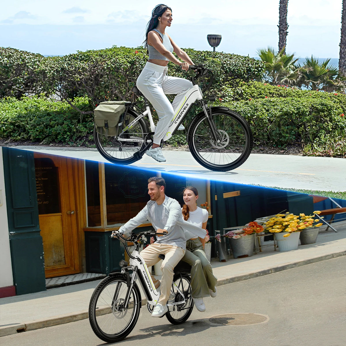 Cybervelo 500W Electric Bike With 48V 25Ah Detachable Battery Pack