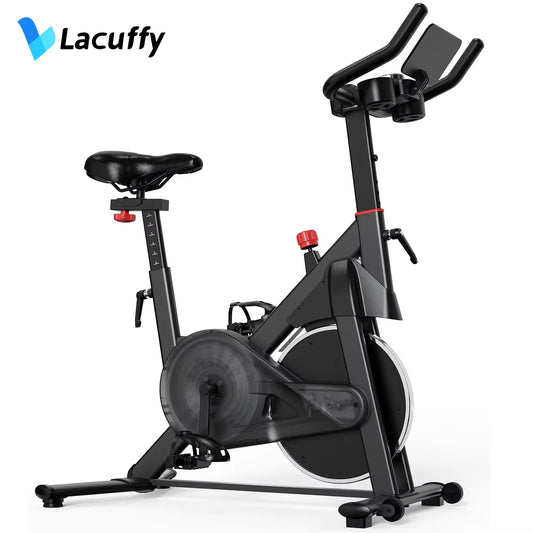 LACUFFY Magnetic Exercise Bike With Bluetooth And Quiet Resistance