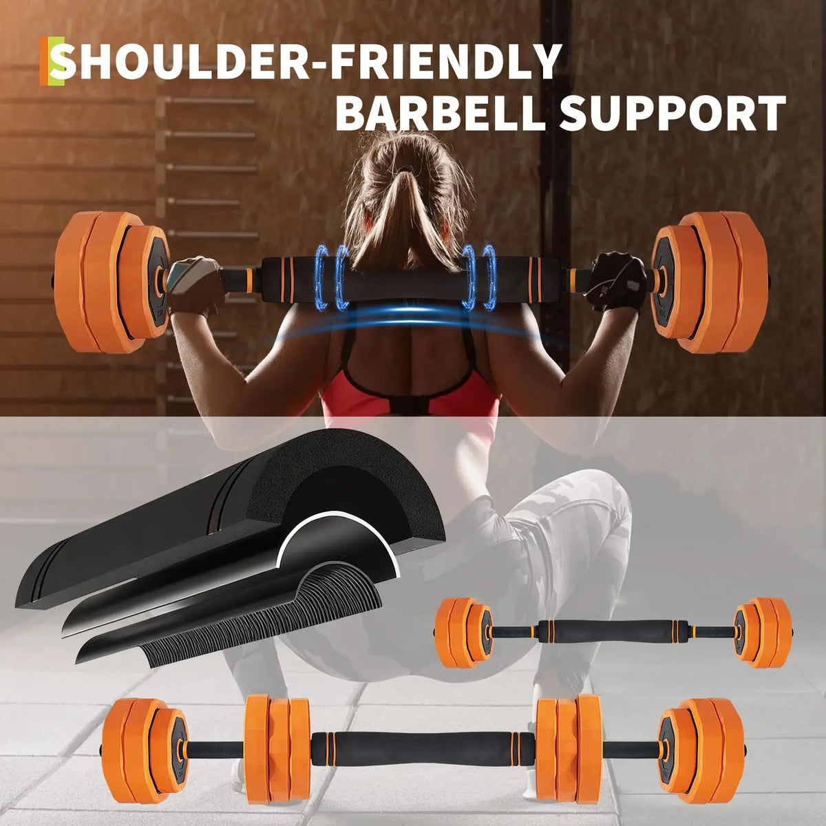 Adjustable Dumbbell Set With Barbell Kettlebell And Push Up Stand