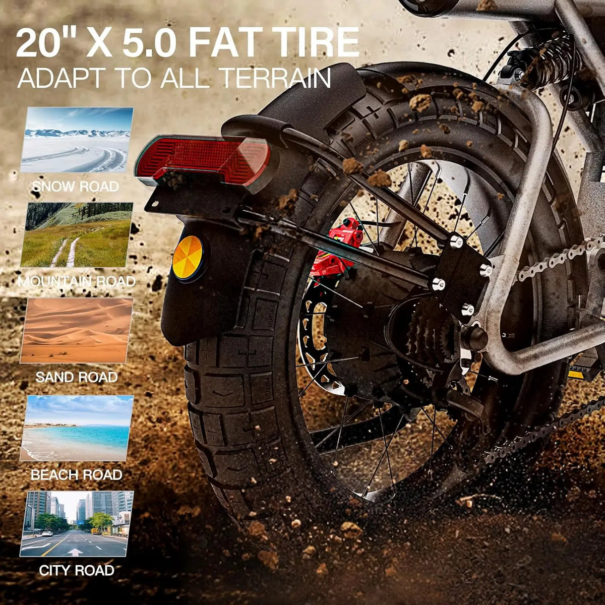 Coswheel 60V Electric Bike Fat Tire Dual Hydraulic Offroad E-Bike