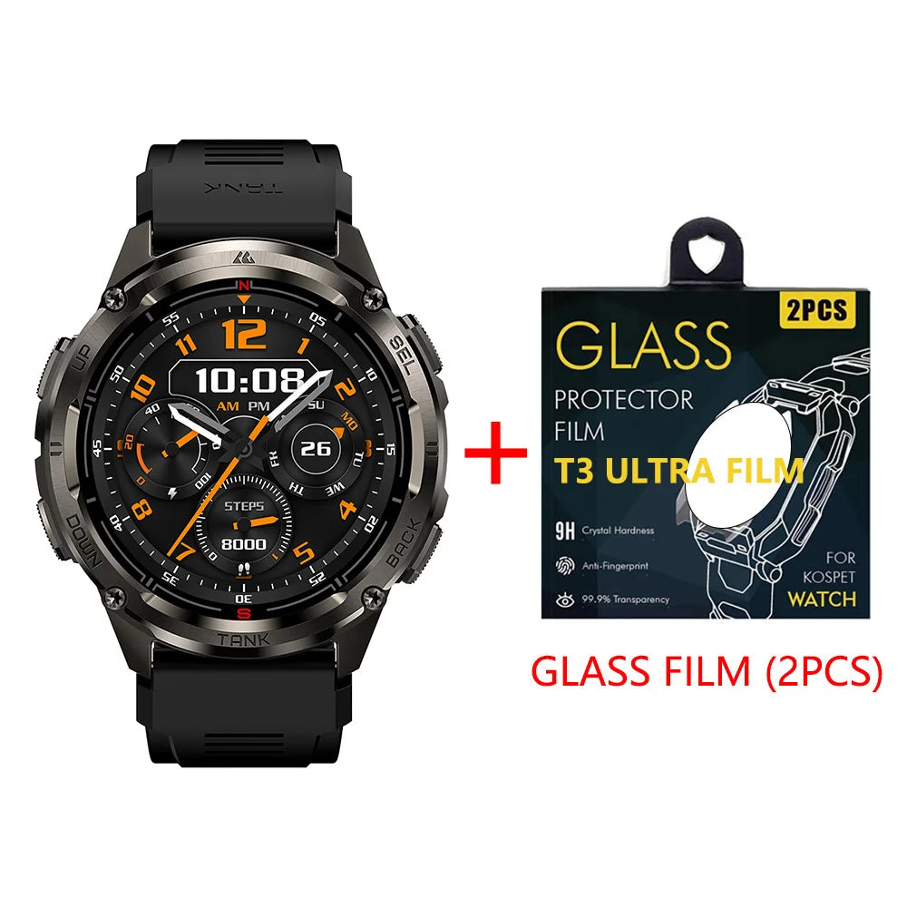 Kospet Tank T3 Gps Smartwatch Featuring Bluetooth Calls And Durability