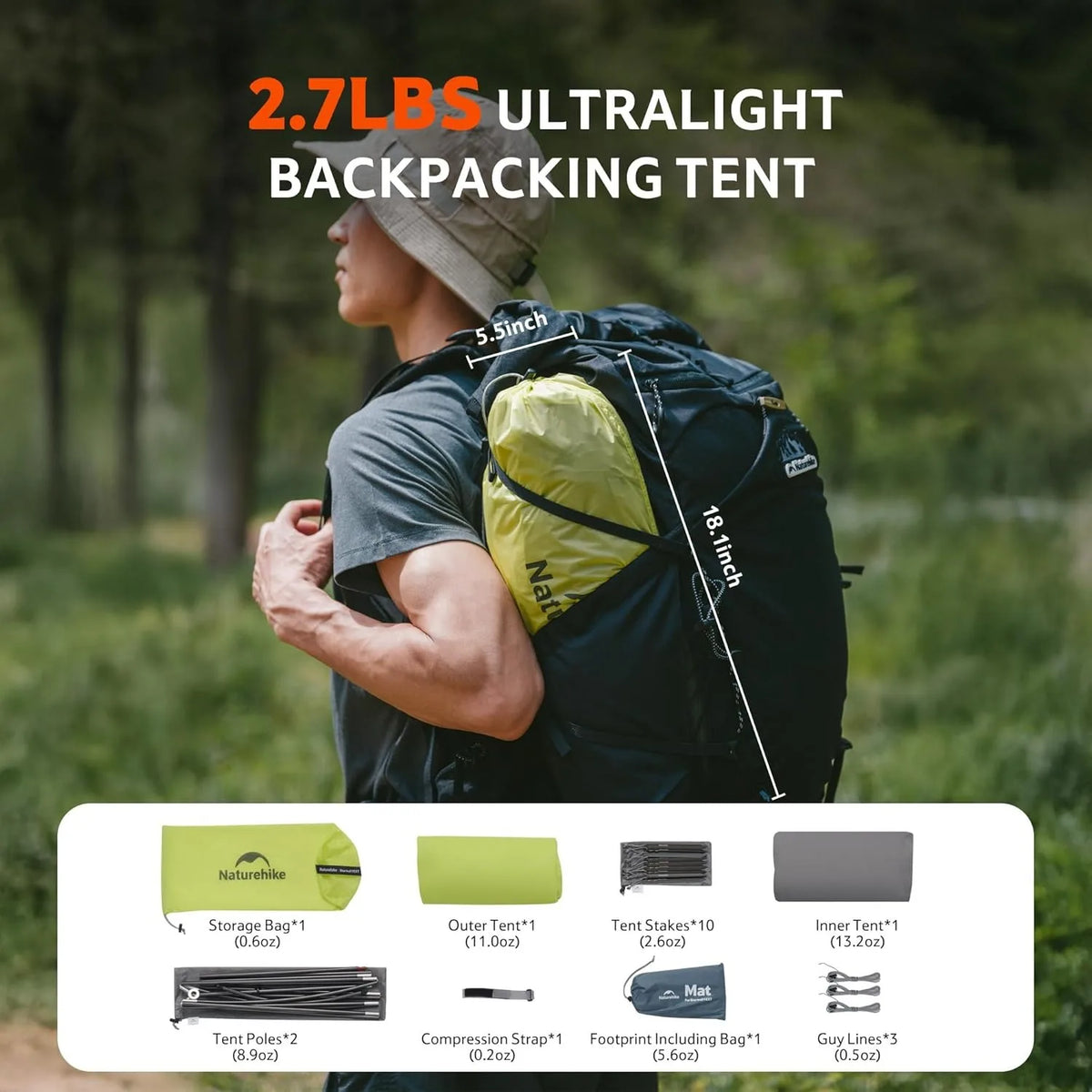 Naturehike Star Trail Ext Double Layer Ultralight Backpacking Tent