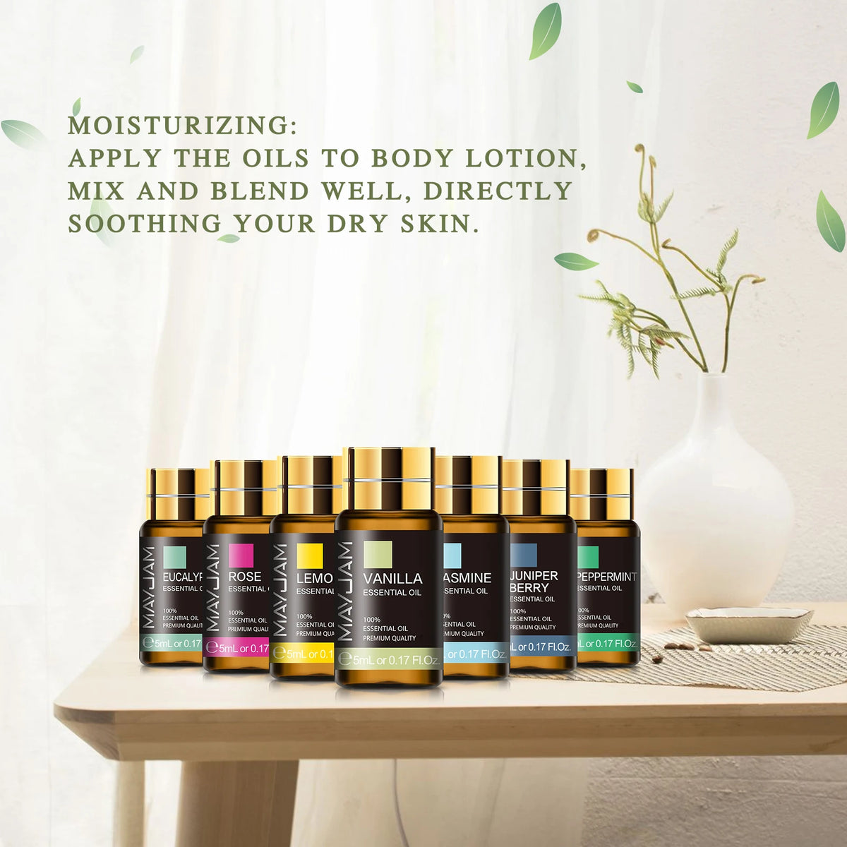 Mayjam Pure Essential Oil Gift Set For Aromatherapy