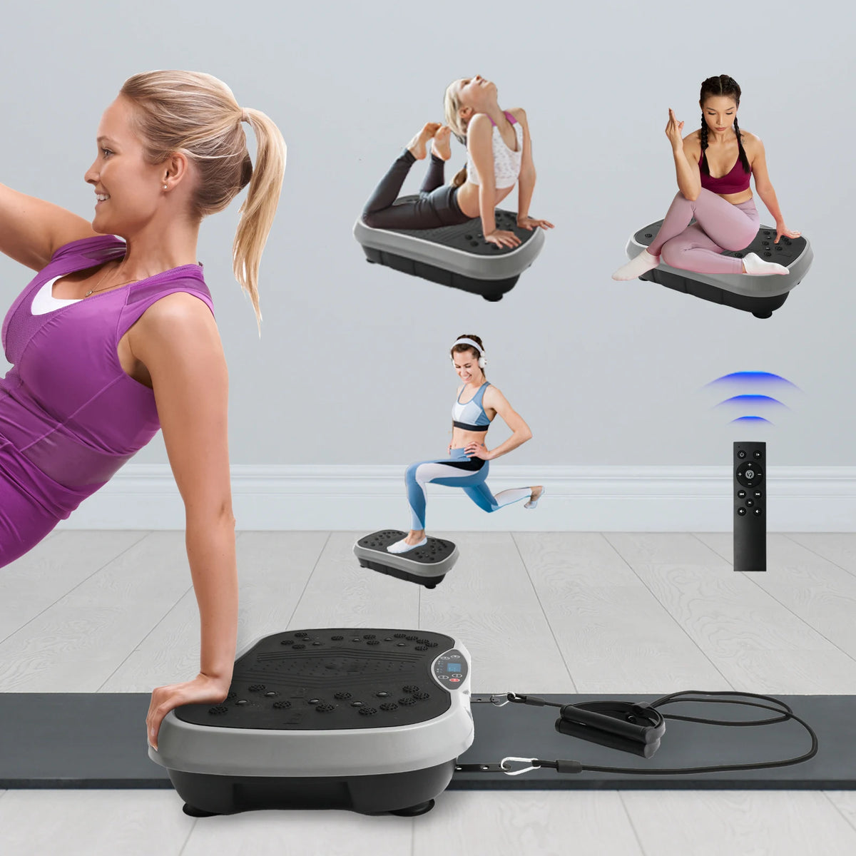 Portable Whole Body Vibration Exercise Fitness Plate Machine