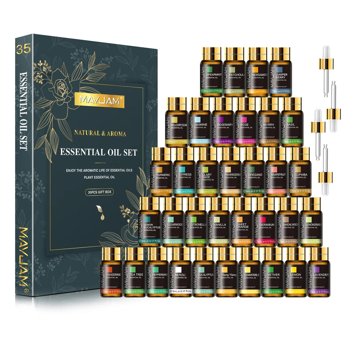 Mayjam Essential Oils Gift Box Collection For Aromatherapy