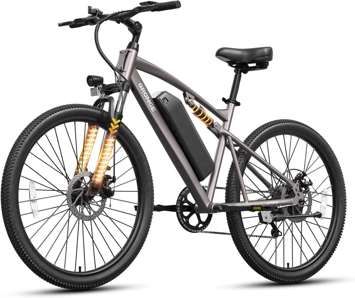 QRONGE Zephyr Full Suspension Electric Bike With 1000W Motor