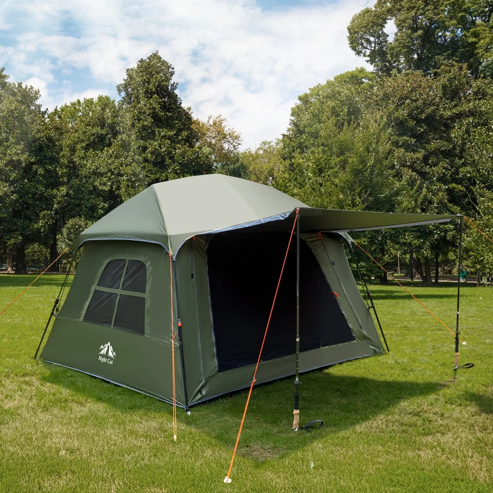 Night Cat Instant Pop Up Blackout Waterproof Camping Tent