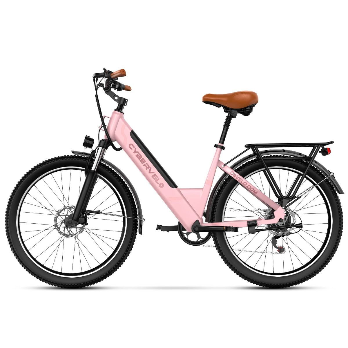 Cybervelo Urban Commute Step Through Electric Bike With Seven Speed