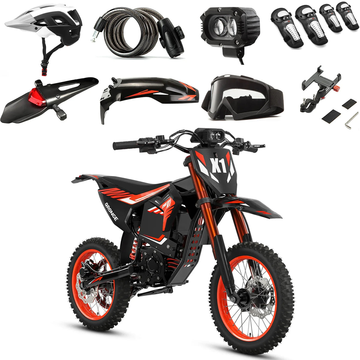 Qronge X1 Spark Electric Dirt Bike With 4500W Peak Motor