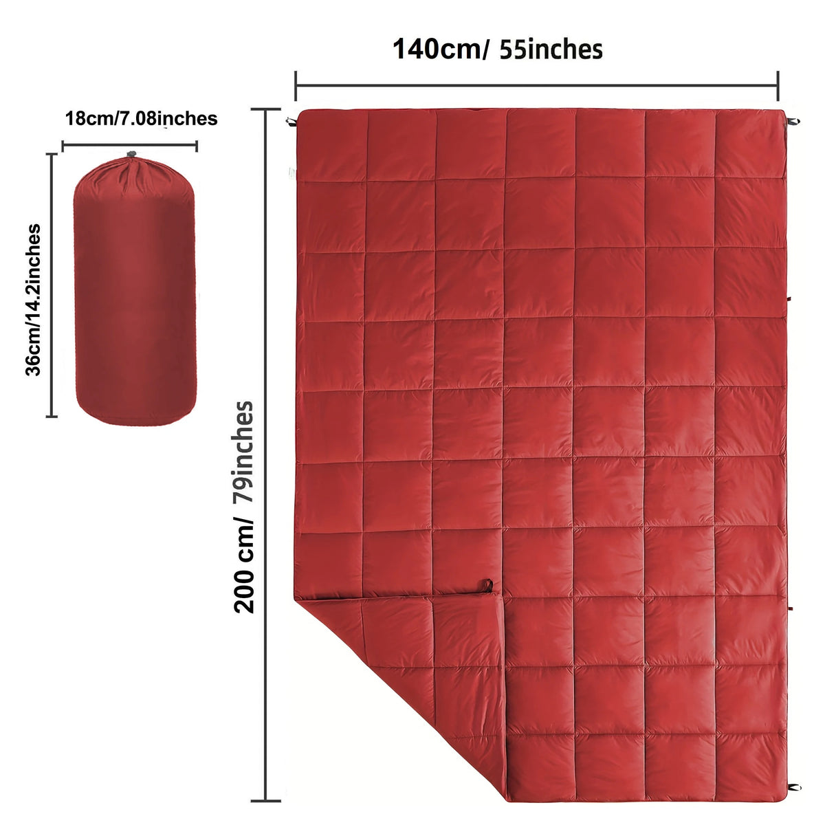 Lightweight Puffy Camping Blanket Waterproof Down Alternative Outdoor Gear