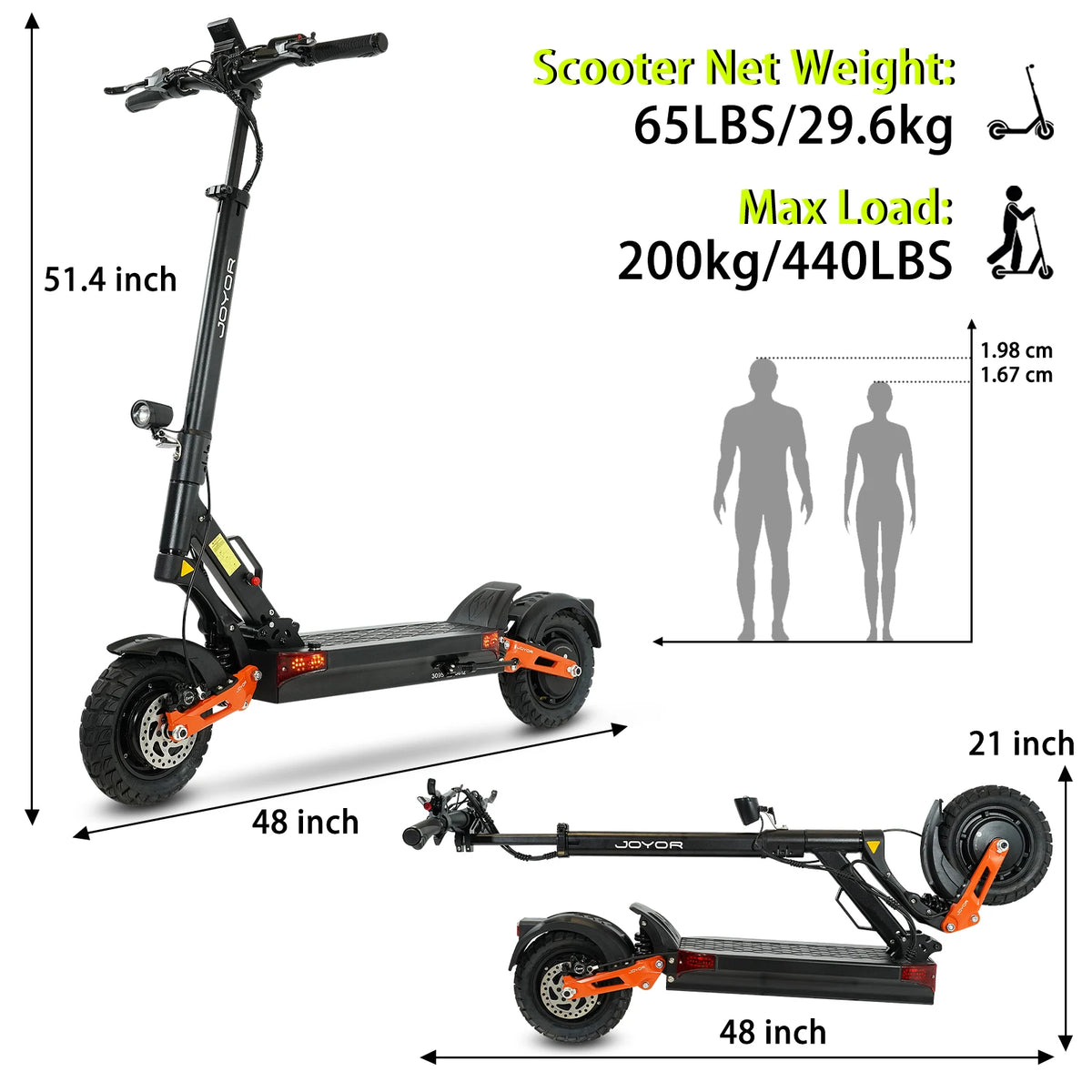 Dual Motor Electric Scooter For Adults With Long Range