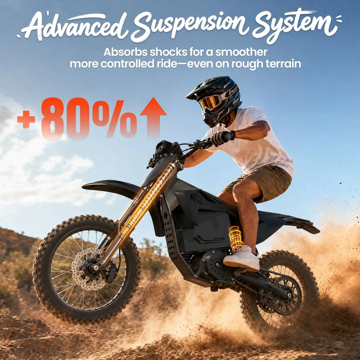 Qronge X1 Spark Electric Dirt Bike With 4500W Peak Motor