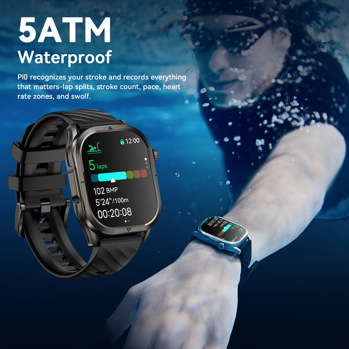 KOSPET Magic P10 GPS Smartwatch With AMOLED Screen IP69K Waterproof