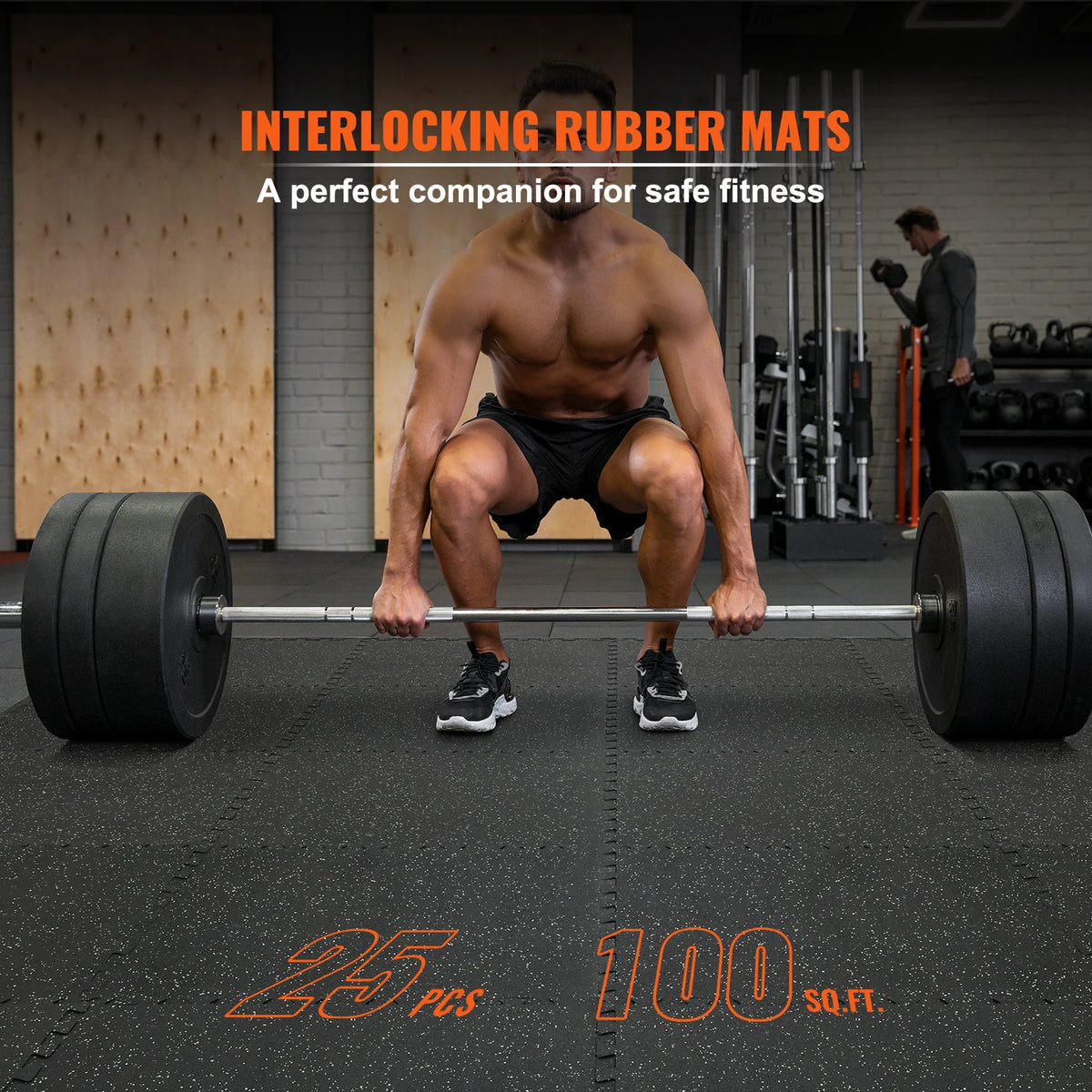SucceBuy Interlocking Rubber And Eva Foam Gym Floor Mats