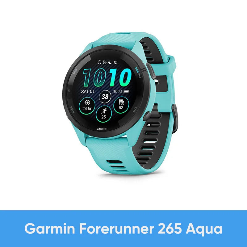 Garmin Forerunner 265 GPS Smartwatch AMOLED Heart Rate Fitness Tracker