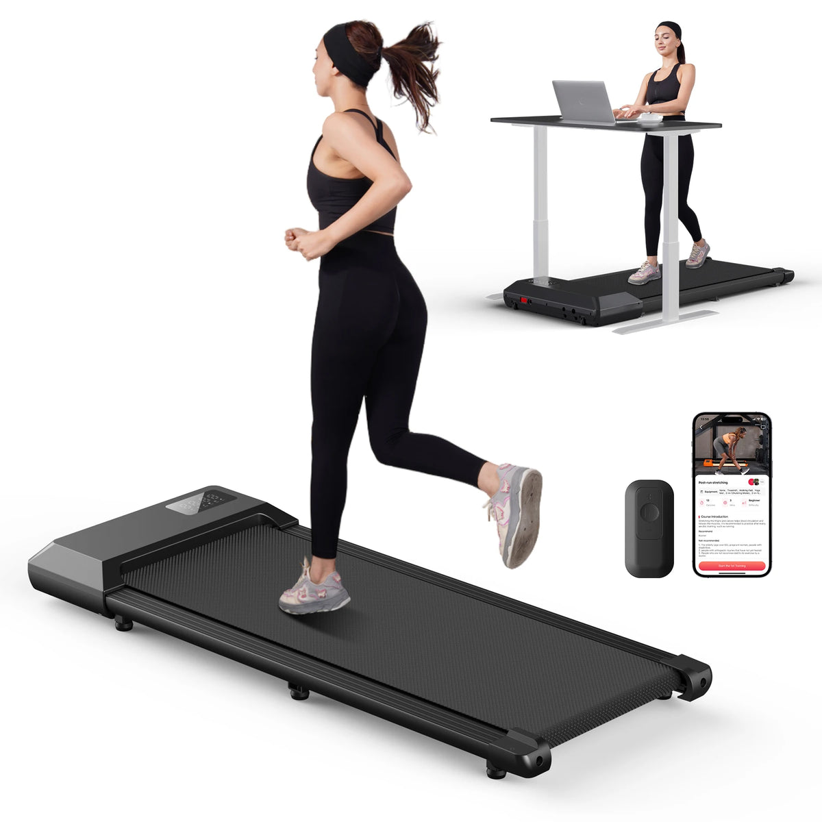Superun Bluetooth Treadmill For Home With Wireless Heart Rate Monitor