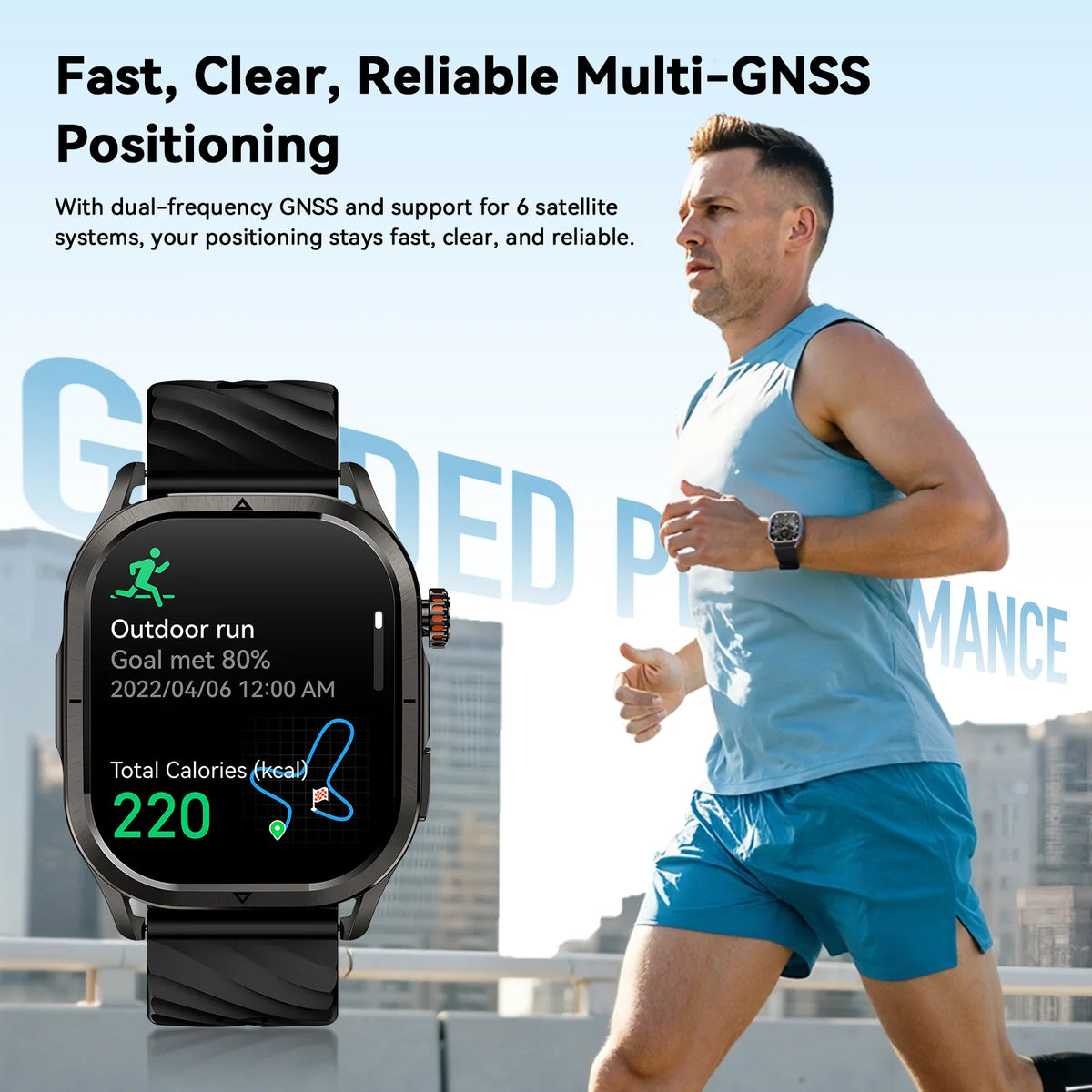 KOSPET Magic P10 GPS Smartwatch With AMOLED Screen IP69K Waterproof