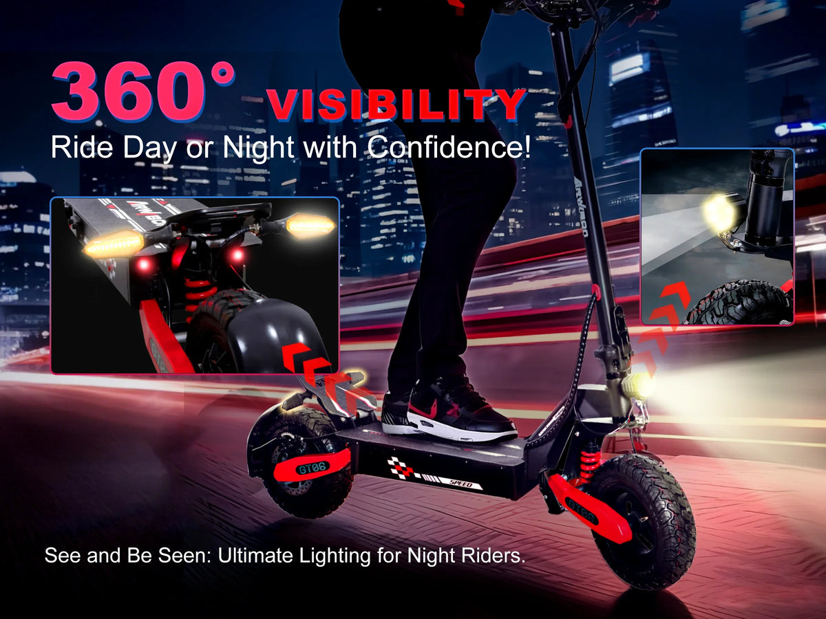 Arwibon 1200W Foldable Electric Scooter For Adult Riders