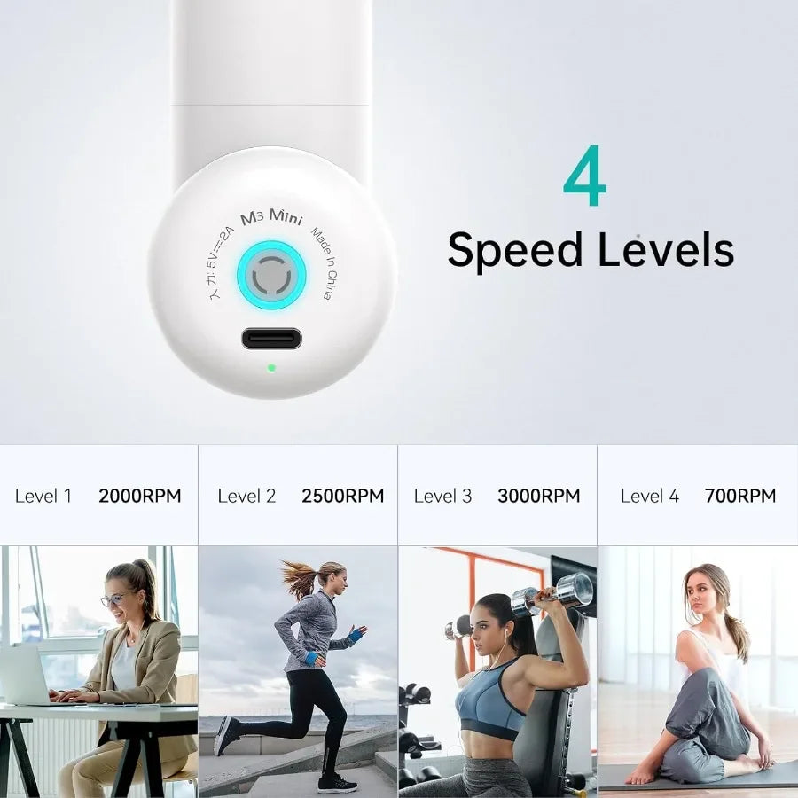 Mini Rechargeable Massage Gun For Back Pain And Facial Mode